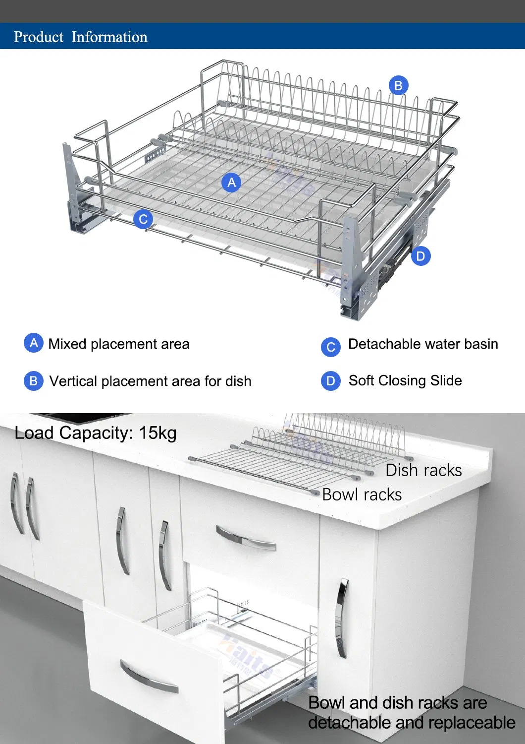 Pull out Drawer Basket
