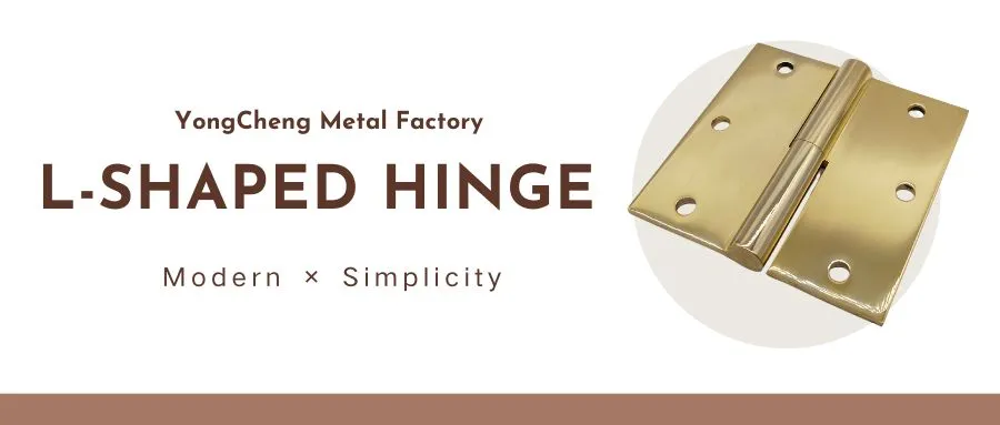 High-Gloss Unglazed L-Shaped Hinge