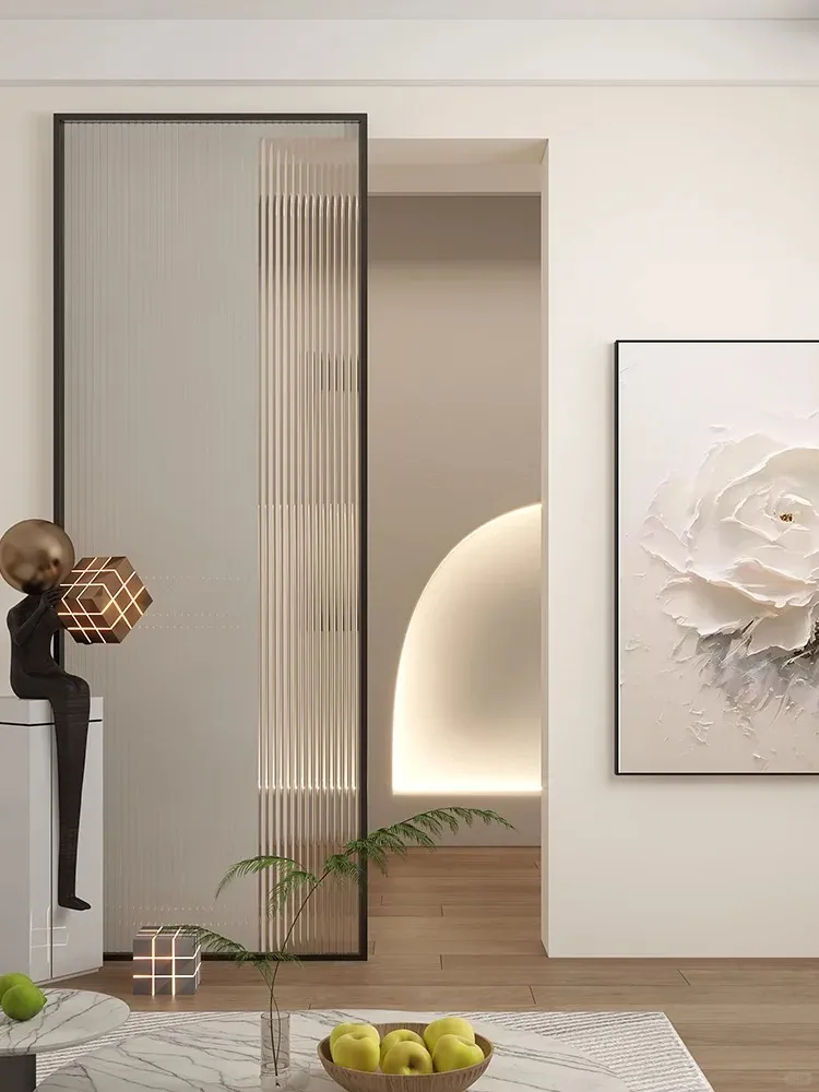 Aluminum Glass Ghost Sliding Door