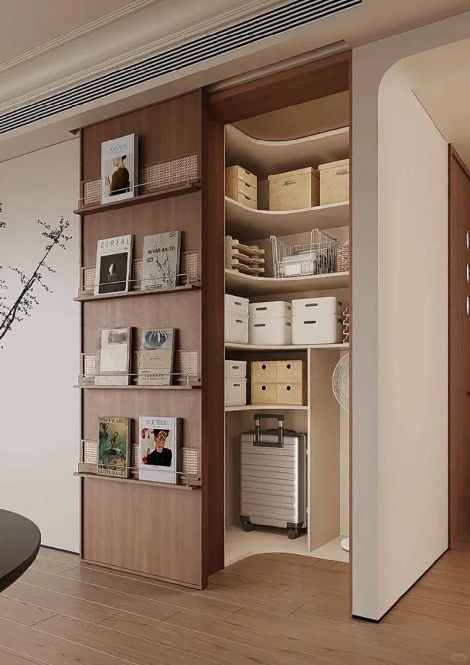 Wooden Ghost Sliding Door