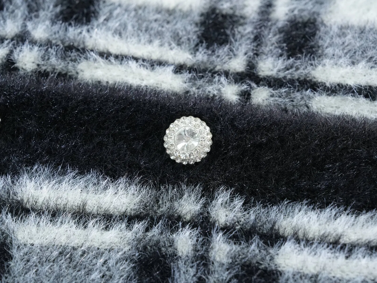 Cardigã de Malha Fuzzy de Nylon Xadrez Feminino 100% Moda Urbana
