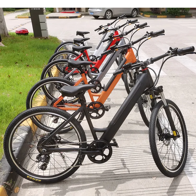 Bicicleta Elétrica Masculina e Feminina, Bicicleta de Moda Urbana em Liga de Alumínio 6-Speed
