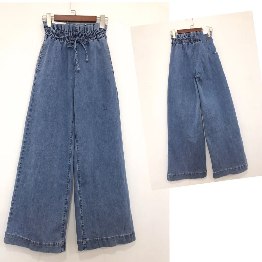 Venda Direta de Fábrica Calças Jeans de Algodão com Spandex para Mulheres Personalizadas de Alta Qualidade