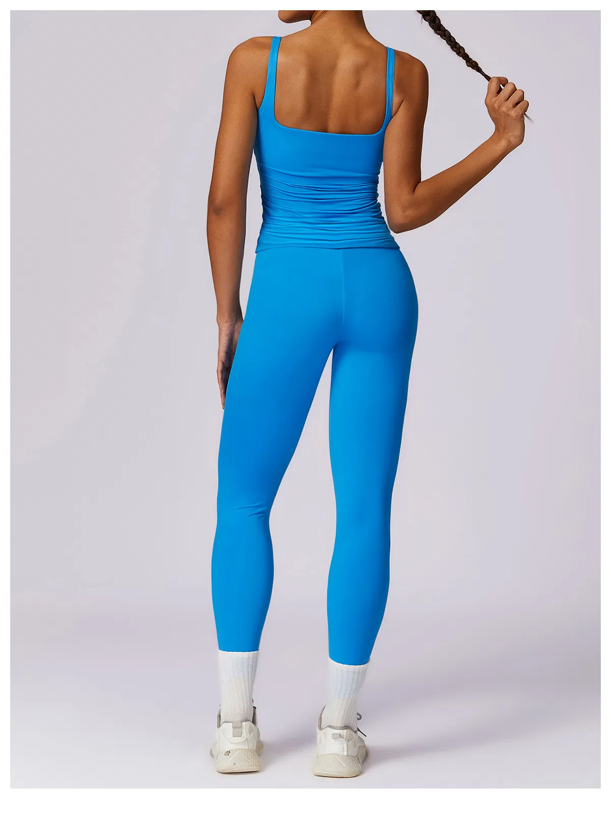 Conjunto de Yoga Justo de Secagem Rápida de Alta Resistência para Mulheres, Roupas Casuais para Corrida