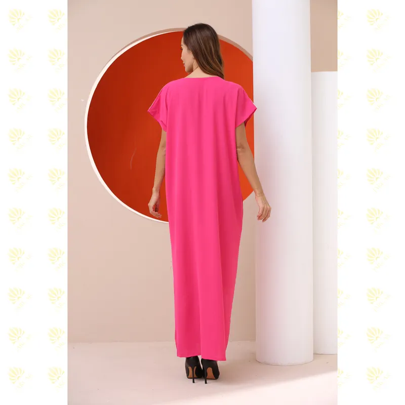 Abaya Floral Bordada Barata Mulheres Muçulmanas Prom Robe Turco Meninas Muçulmanas Roupas Islâmicas