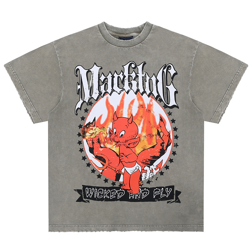 Roupas de Alta Qualidade em Tamanho Grande 95% Algodão 5% Spandex Logotipo Personalizado para Impressão Masculina Moda de Rua com Ombros Caídos para Mulheres