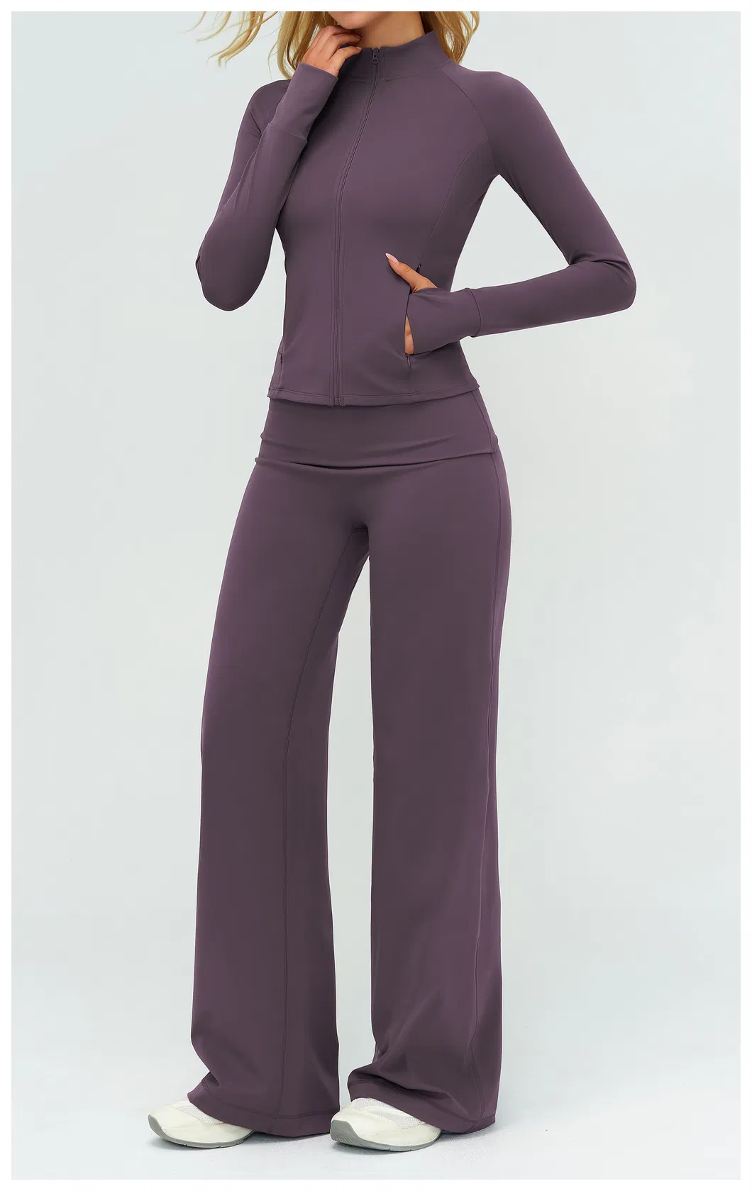 Roupas de Fitness para Mulheres Conjunto de Yoga ao Ar Livre Roupas Esportivas Acessíveis