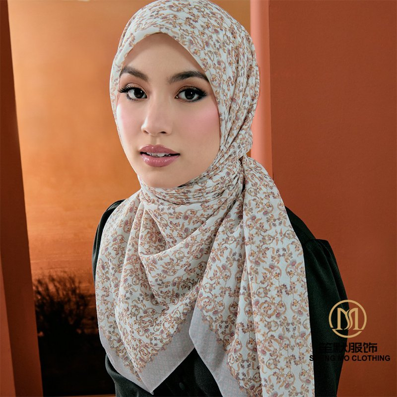 Fornecedor profissional de hijab de viscose voile, designs de tendências sazonais diretas, estilos contemporâneos, hijab de viscose voile