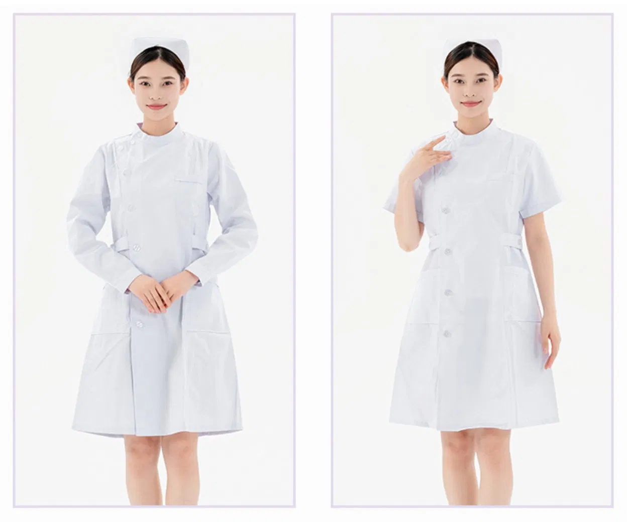 Roupas de Trabalho para Mulheres Enfermeiras e Médicas, Grossas e Minimalistas para o Inverno