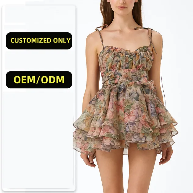 Vestido Casual Elegante Woven Personalizado por Atacado para Mulheres