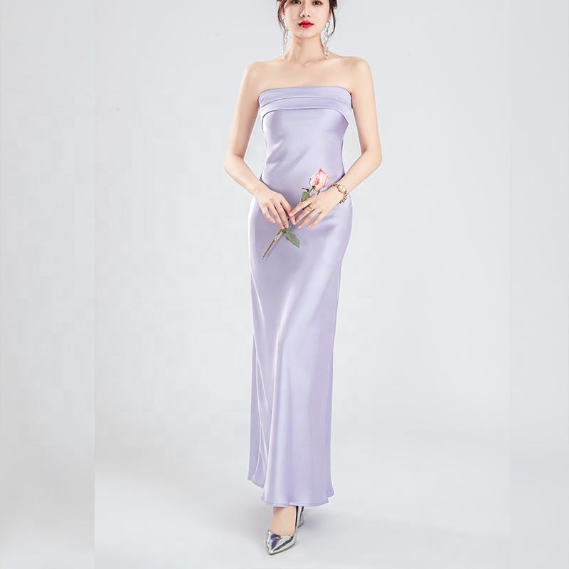 Vestido de Noite Elegante Sem Costas para Mulheres com Estilo de Decote Profundo