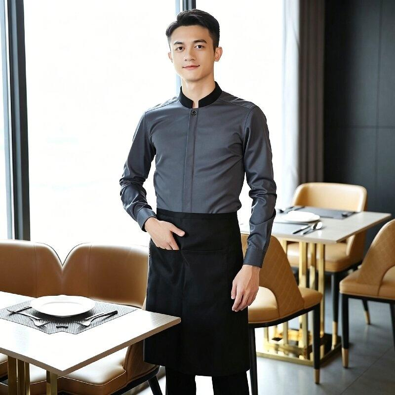 Roupas de Trabalho para Garçom de Alta Classe com Manga Longa para Restaurante Chinês, Hotel, Hotel Estrela, Salão de Banquetes, Clube, Mulheres