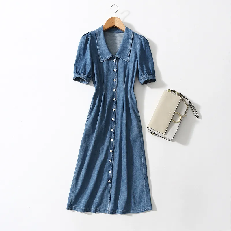 Vestido Maxi de Denim Estiloso para Mulheres