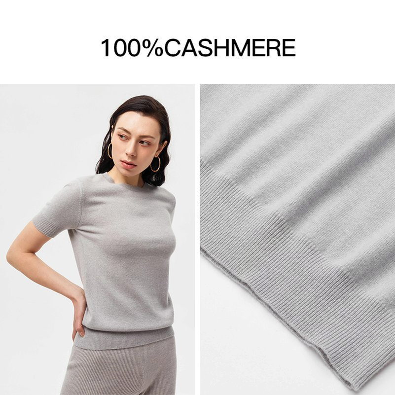 100% Suéter de Cashmere - Moda - Cores Sazonais