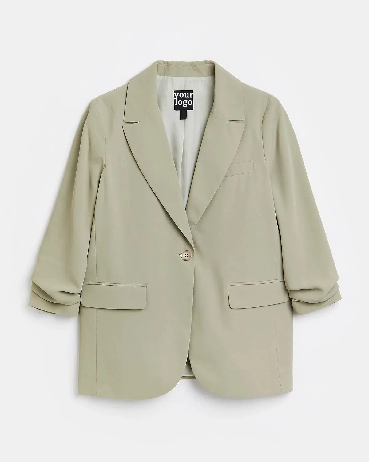 Blazer de Manga Longa para Moda, Traje Formal de Escritório, Roupas Femininas, Conjuntos de Negócios para Mulheres