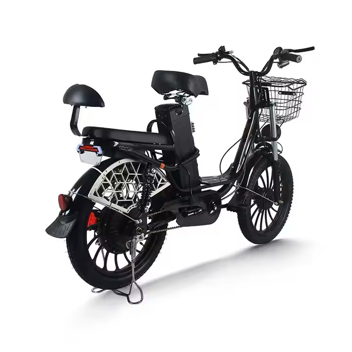 Moda - Bicicleta Elétrica Feminina Projetada com 20 - Polegadas Pneus. Ebike para Adultos com um Quadro de Ferro, uma Bicicleta Elétrica para Estradas Urbanas