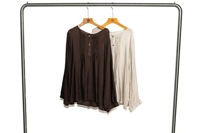 Blusa de Linho Feminina Cinza, Casaco, Vestuário, Vestidos, Blusa Feminina