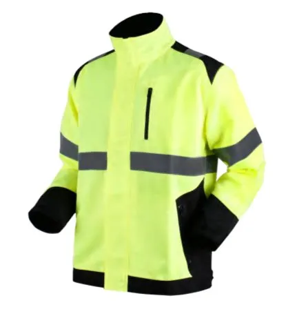 Jaqueta de Trabalho Inverno Unissex Hi-Vis Durável com Refletor para Segurança para Homens e Mulheres