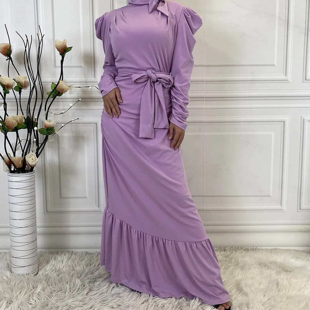 Vestidos Maxi Casuais Longos para Mulheres Moda Feminina Roupas de Verão Vestuário Ocidental Vestido Abaya de Dubai Vestido Islâmico Muçulmano