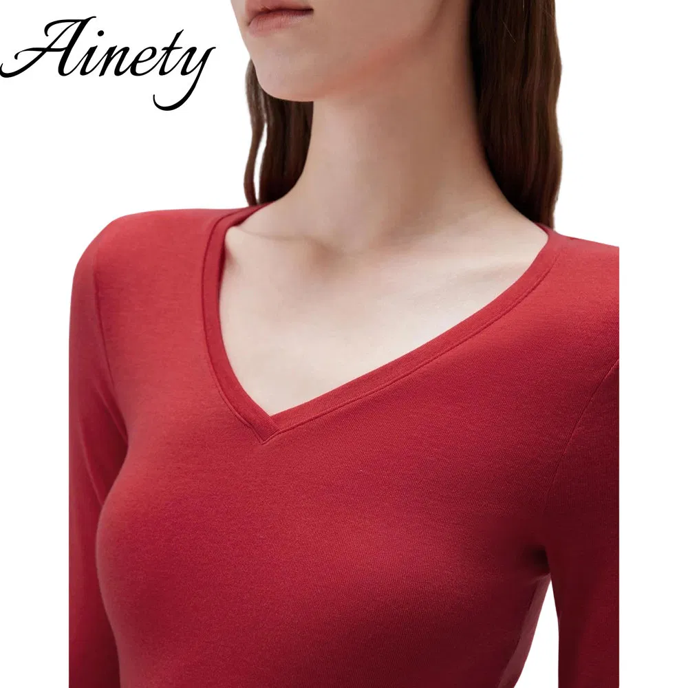 Estilo Clássico Versátil Suéter de V-Neck para Mulheres para Viagem Curta