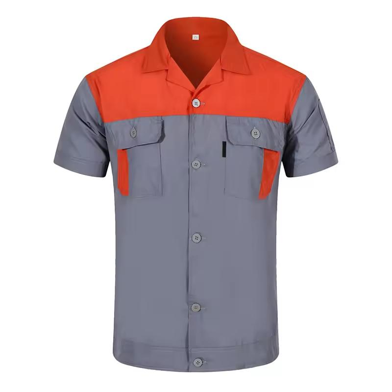 Roupas de Trabalho Masculinas Camisas de Segurança Industrial para Mulheres, Jaqueta de Trabalho, Uniformes com Logotipo