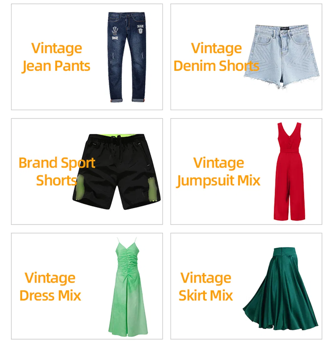 Fardos prontos de roupas usadas prontas para exportação