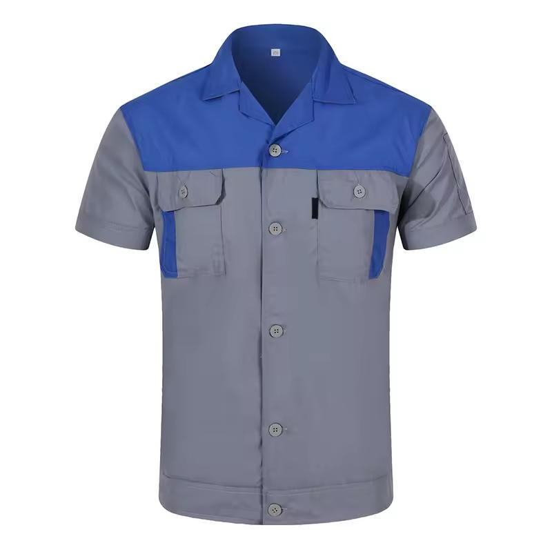 Roupas de Trabalho Masculinas Camisas de Segurança Industrial para Mulheres, Jaqueta de Trabalho, Uniformes com Logotipo