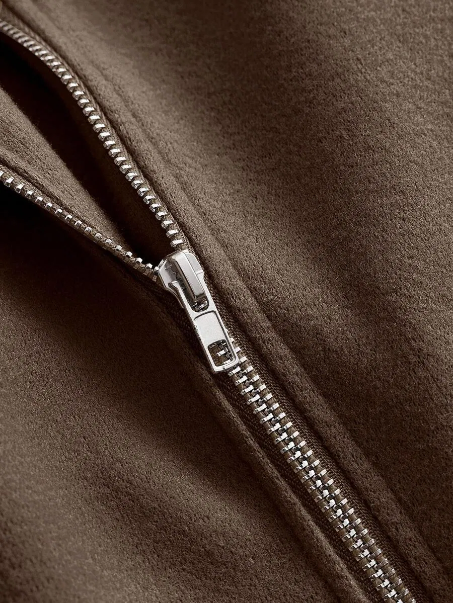 Casaco Trench Longo para Mulheres Altas Inverno Quente Ajustado