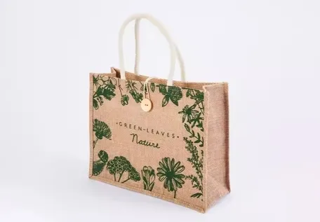 Bolsa Tote de Juta Sustentável para Mulheres Elegantes