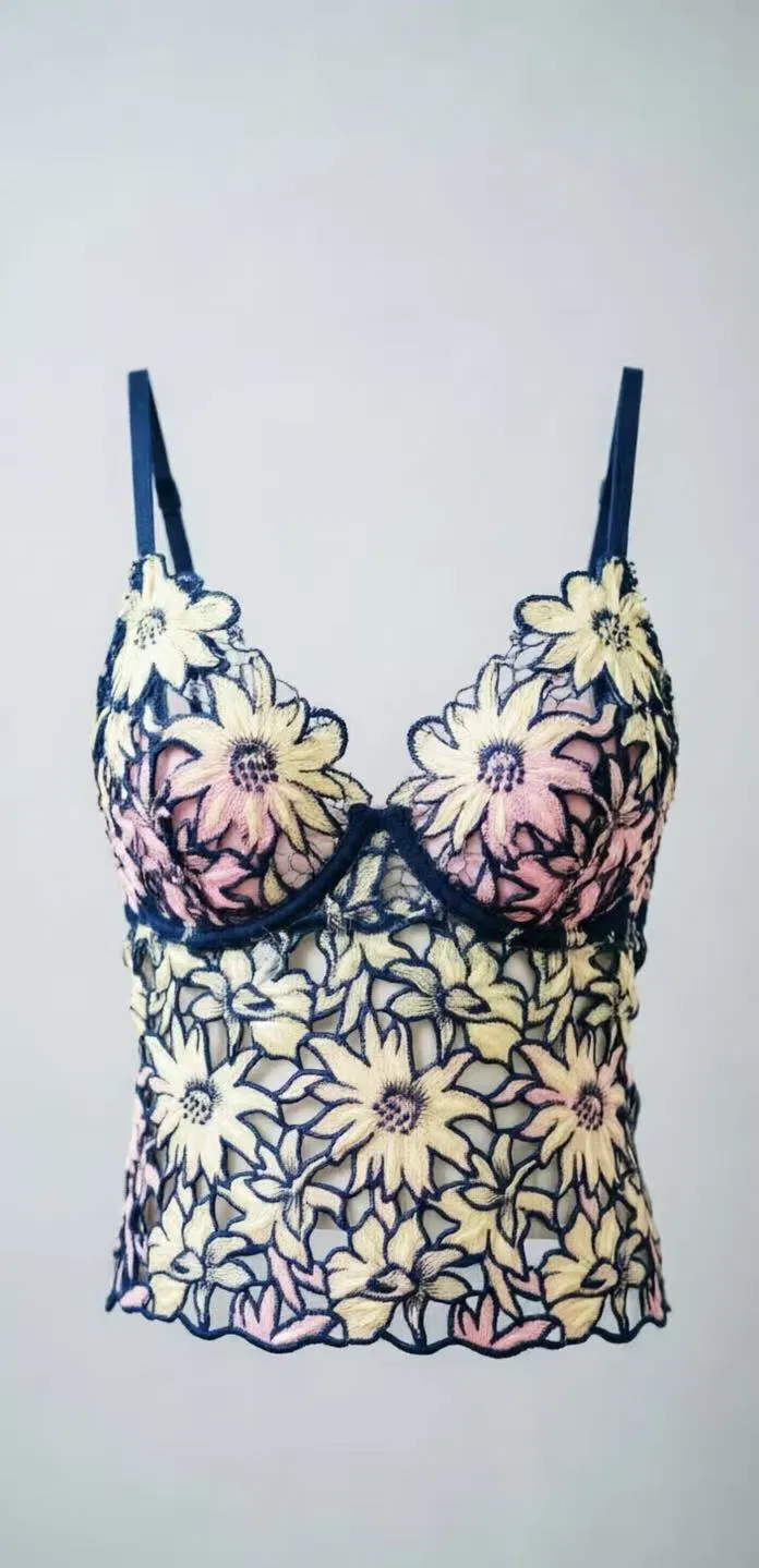Vestido Floral Premium com Mangas Curtas e Barra em Escalopê - Vestido Semi Formal para Coquetel e Festa no Jardim para Mulheres