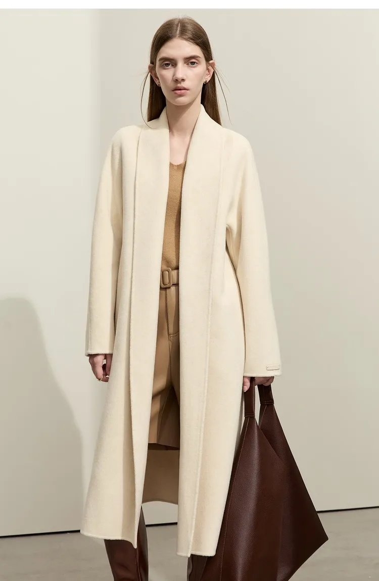 Casaco de inverno feminino caxemira de luxo
