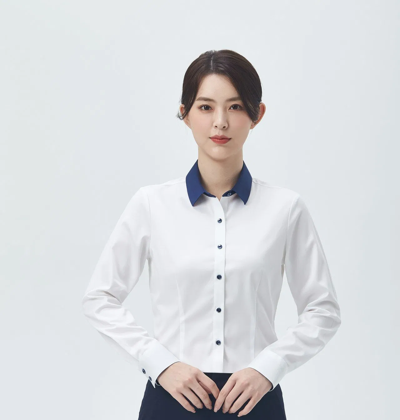 Venda Quente Personalizada 100% Blusa de Seda Chiffon Poplin