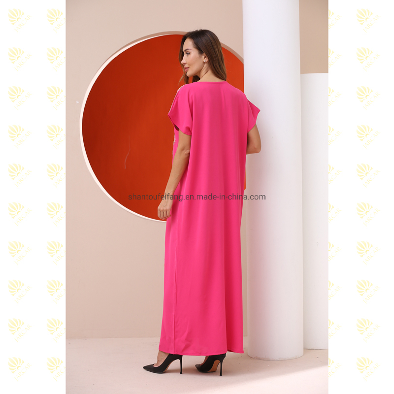 Abaya Floral Bordada Barata Mulheres Muçulmanas Prom Robe Turco Meninas Muçulmanas Roupas Islâmicas