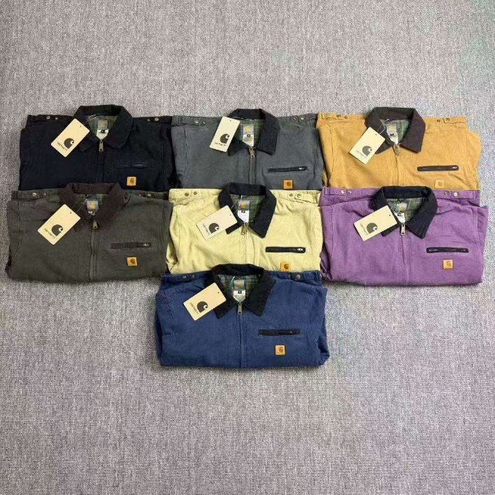 Edição Correta Nova Detroit Indústria Pesada Denim Lavado Inverno Clássico Americano Jaqueta para Homens e Mulheres Roupas