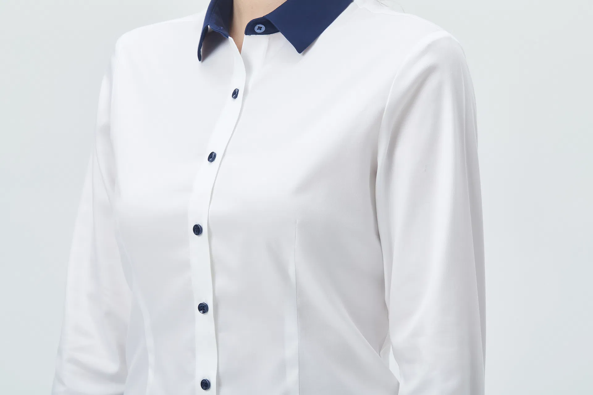 Venda Quente Personalizada 100% Blusa de Seda Chiffon Poplin