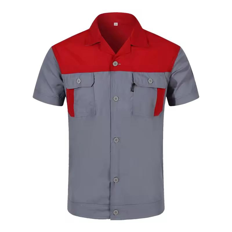 Roupas de Trabalho Masculinas Camisas de Segurança Industrial para Mulheres, Jaqueta de Trabalho, Uniformes com Logotipo
