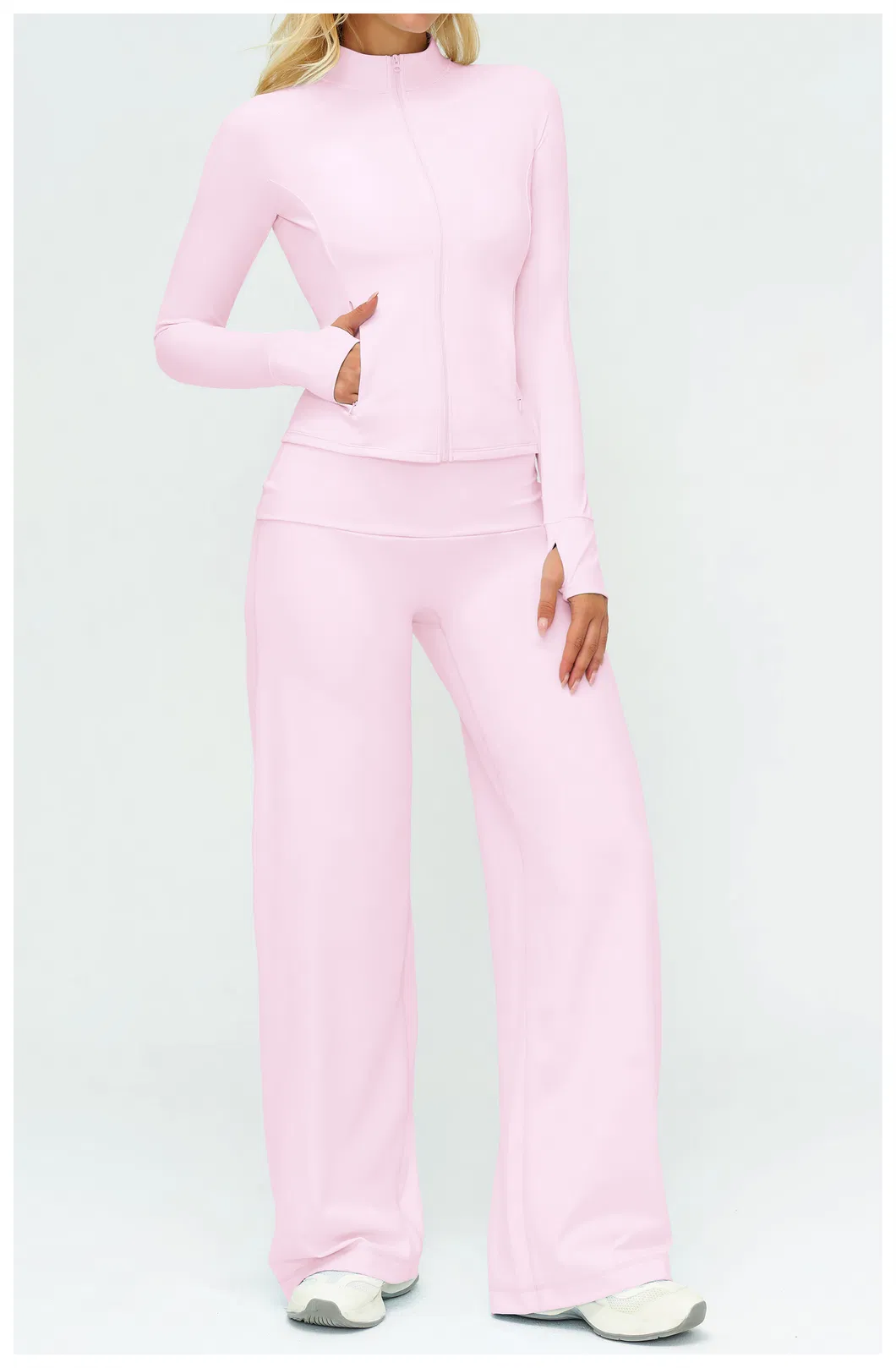 Roupas de Fitness para Mulheres Conjunto de Yoga ao Ar Livre Roupas Esportivas Acessíveis