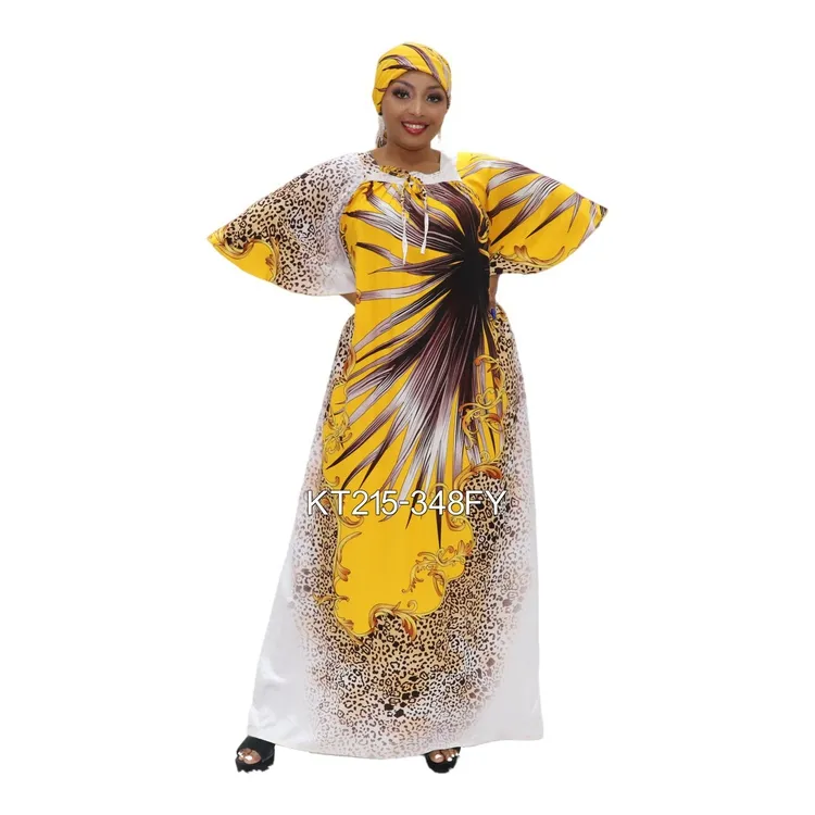 Roupas Africanas Borkha para Mulheres Caftan Boubou de Gola Quadrada Aberta