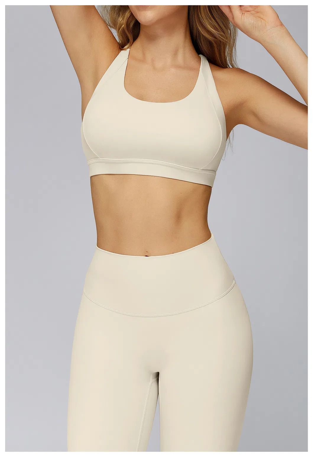 Conjunto de Fitness de Alta Qualidade para Mulheres: Sutiã, Jaqueta e Leggings, Roupas de Atividade Esportiva
