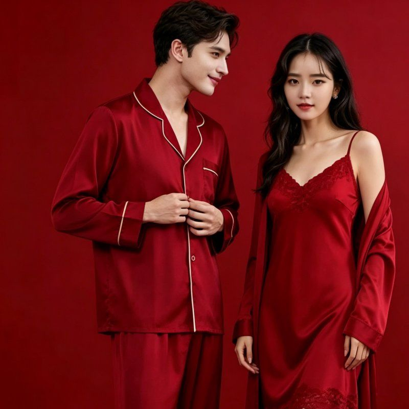Conjunto de Loungewear Silky Confortável para Casa para Mulheres para Uso Diário e Sono