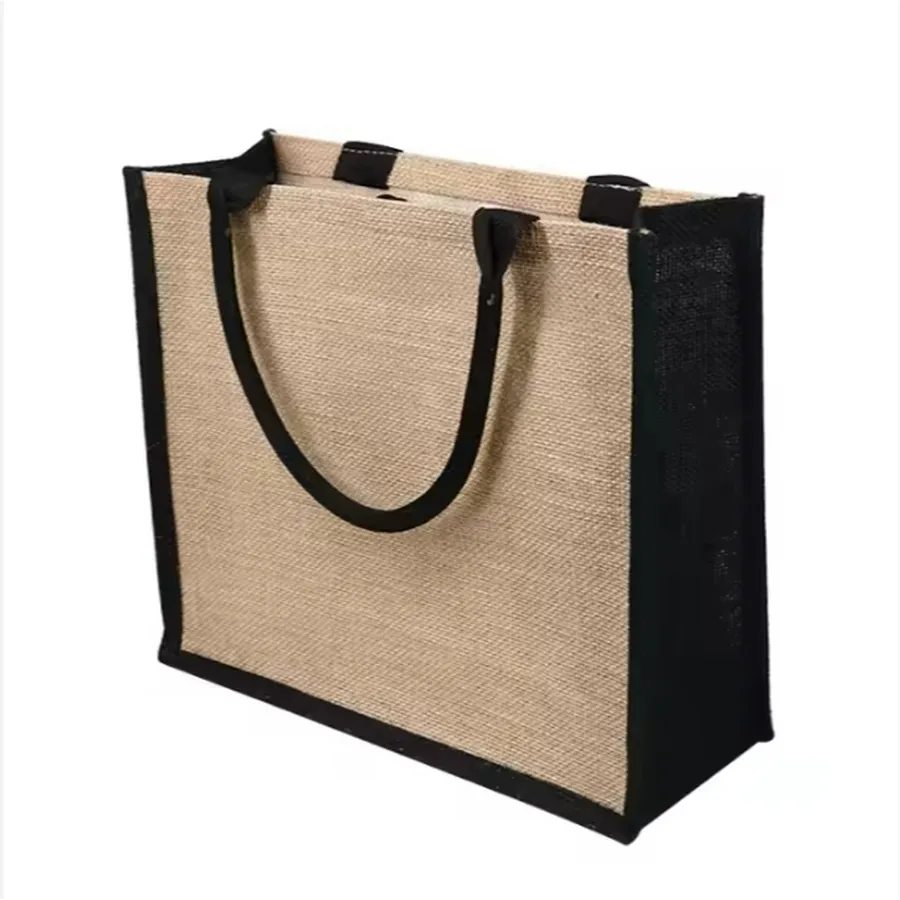 Bolsa Tote de Juta Sustentável para Mulheres Elegantes