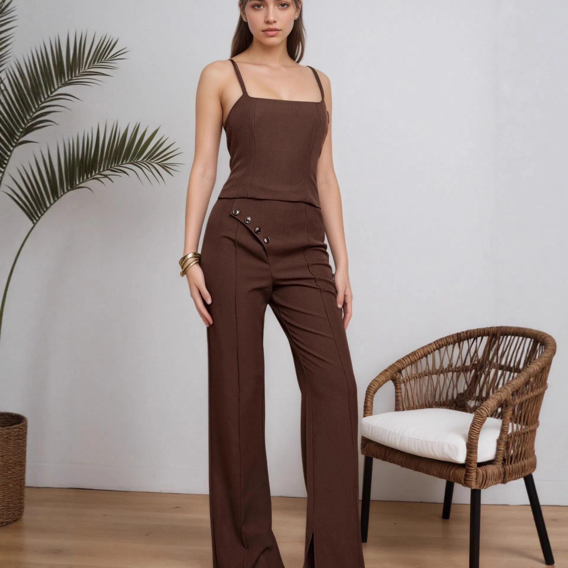 Fabricante de Roupas Personalizadas Baixa Quantidade Mínima de Pedido Alta Qualidade Fábrica de Roupas Roupas Casuais Femininas