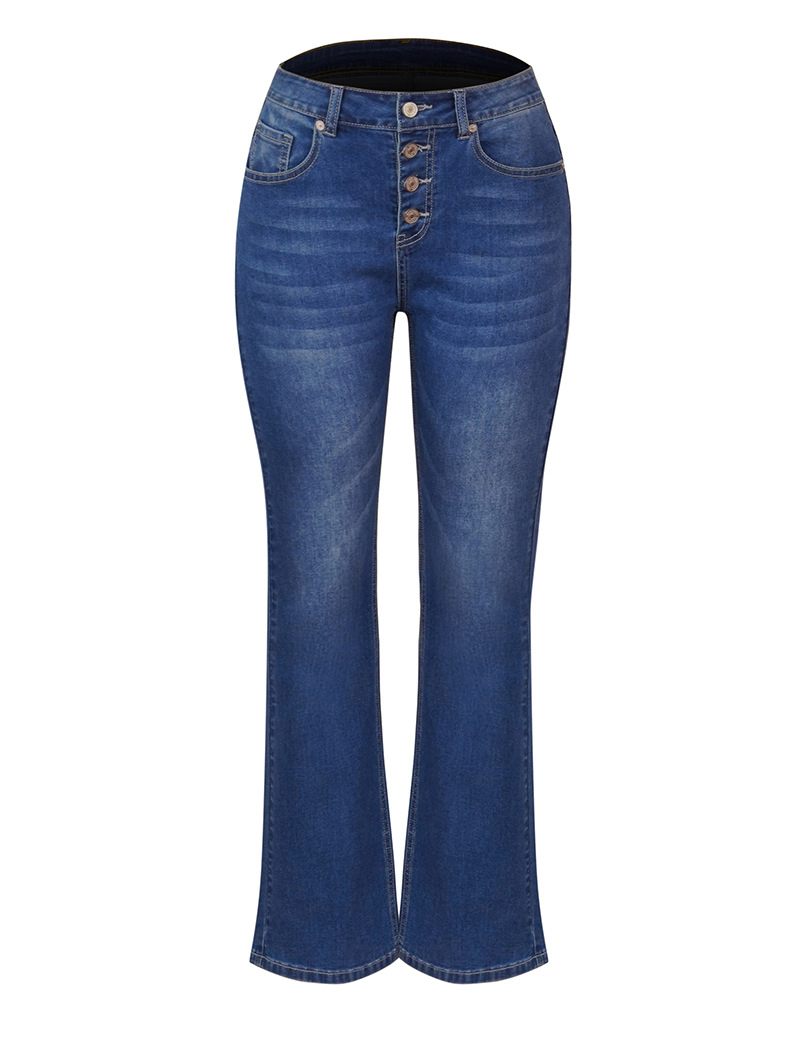 Design de Moda Feminina Calças Jeans Flare Slim Esticadas para Mulheres na Amazon