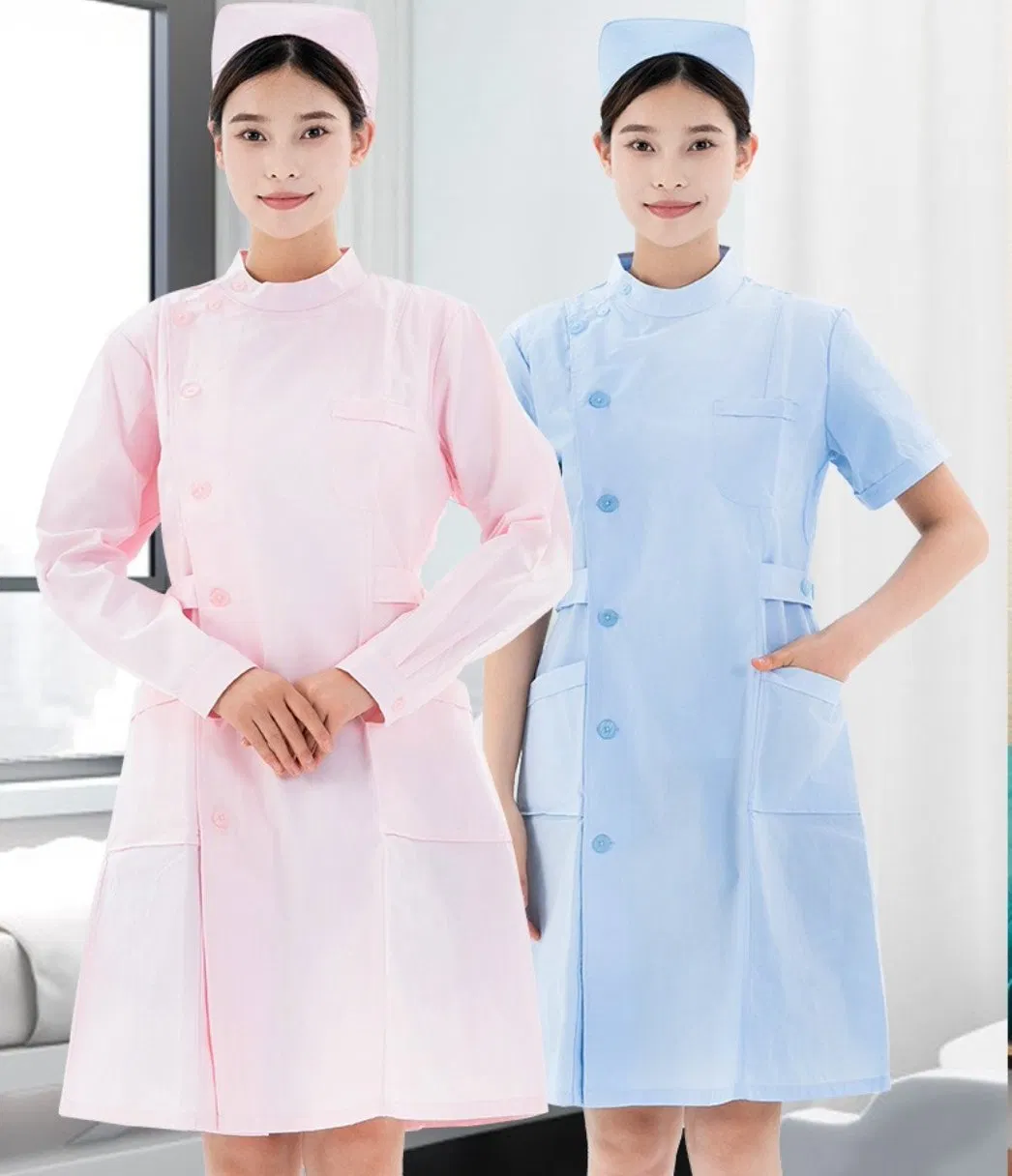 Roupas de Trabalho para Mulheres Enfermeiras e Médicas, Grossas e Minimalistas para o Inverno