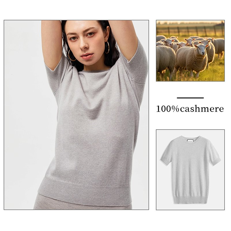 100% Suéter de Cashmere - Moda - Cores Sazonais