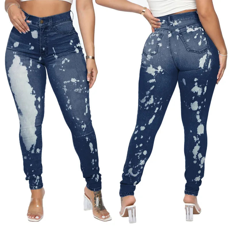 Calças de Denim Retas de Perna Larga da Marca Old Tide para Homens e Mulheres do Mesmo Estilo (CFJPFM-023)
