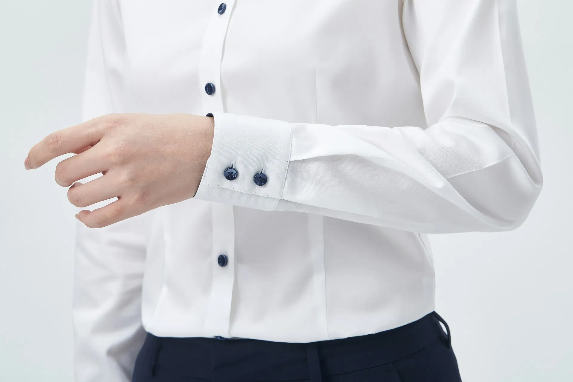 Venda Quente Personalizada 100% Blusa de Seda Chiffon Poplin