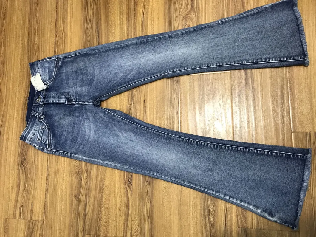 Venda Direta de Fábrica Calças Jeans de Algodão com Spandex para Mulheres Personalizadas de Alta Qualidade