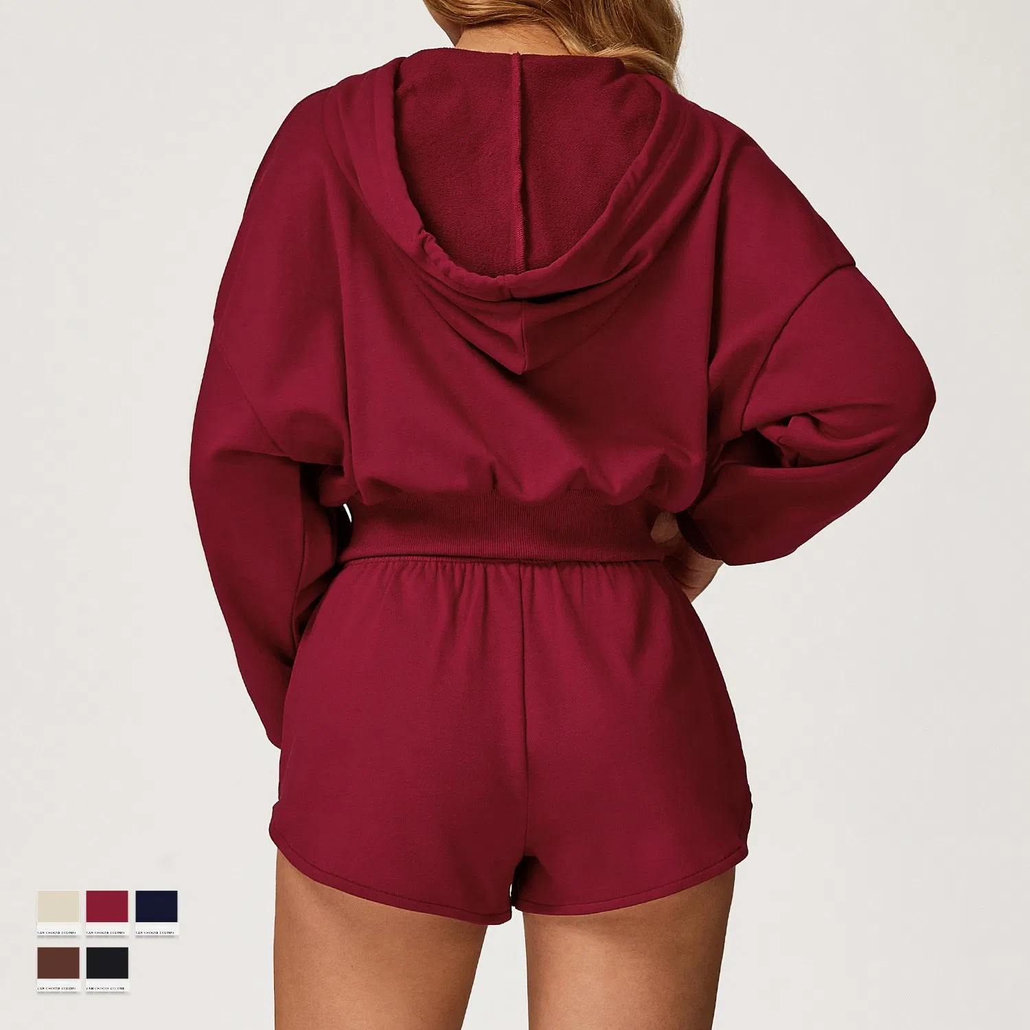 Conjuntos de Duas Peças para Mulheres Conjunto de Roupas de Treino Casual Moletom e Calças Largas Conjunto de Roupas Correspondente