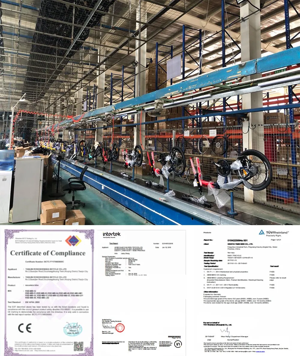 Estrutura de fabricação da empresa de bicicletas